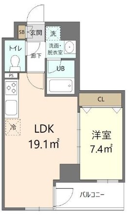 葛西駅 徒歩16分 4階の物件間取画像